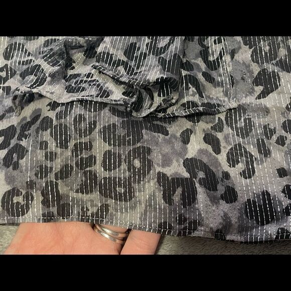 LAUNDRY by Shelli Segal silk leopard print tank with side boning size M EUC - Picture 4 of 6